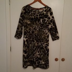 Animal Print Dress Size: M. In Excellent Condition